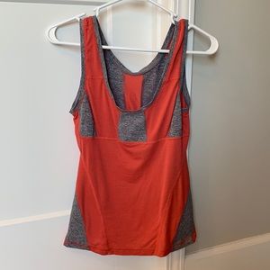 Lululemon orange-red tank
